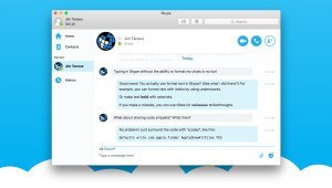 format skype text chats
