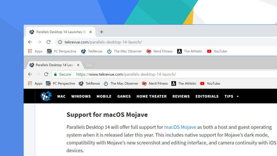 chrome new look vs old