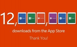 Office for iPad 12 Million Downloads