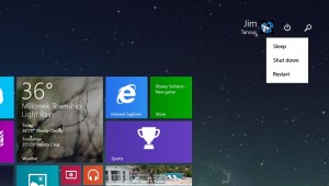 Windows 8.1 Update 1 Start Screen Power Button
