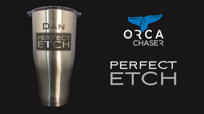 Custom Engraved ORCA Chasers from Perfect Etch