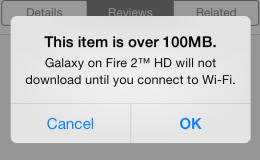 App Store 100MB Download Limit