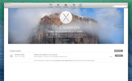 mac app store os x yosemite update banner