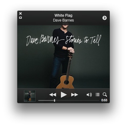 iTunes 11.0.3 Improved MiniPlayer
