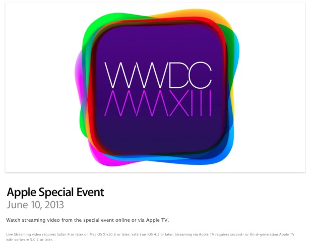 WWDC 2013 Apple Live Stream