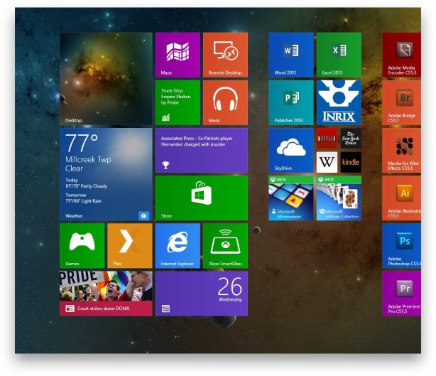Windows 8.1 Start Screen