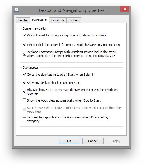 Windows 8.1 Boot to Desktop