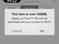 Apple Quietly Raises App Store Cellular Download Limit to 100MB