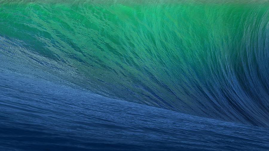 OS X 10.9 Mavericks Wave Wallpaper