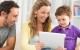 Parents and Toddler with iPad
