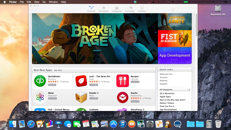 OS X Yosemite Dark Mode