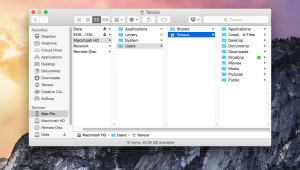 os x finder column view