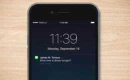 iphone text message lock screen