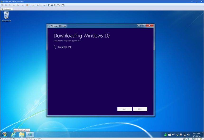 windows 10 downloading