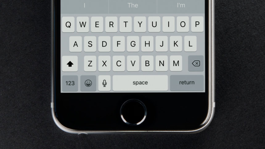 iphone dictation keyboard