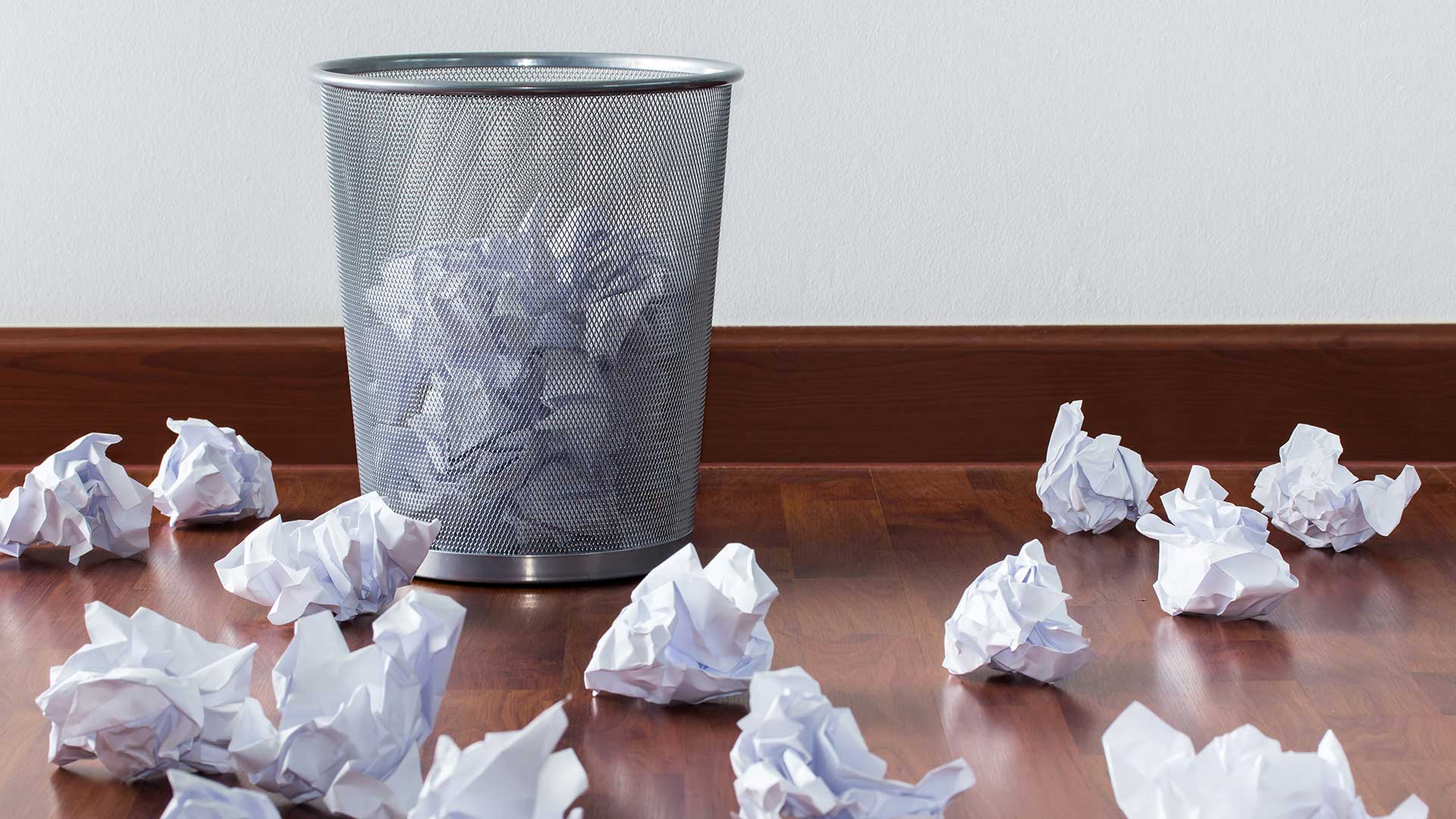 paper trash waste basket