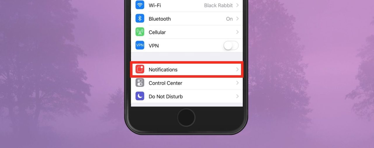 iphone settings notifications