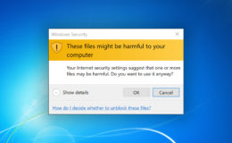 these files might be harmful to your computer