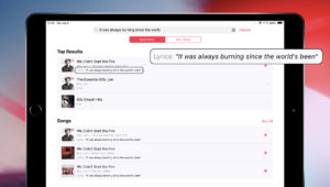 ios 12 search lyrics apple music