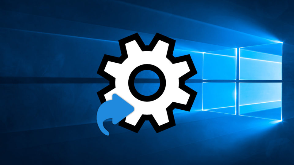 windows 10 settings shortcut