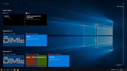 windows 10 task view timeline