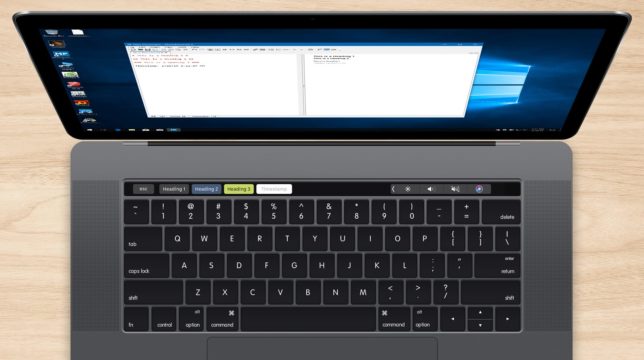 parallels custom touch bar