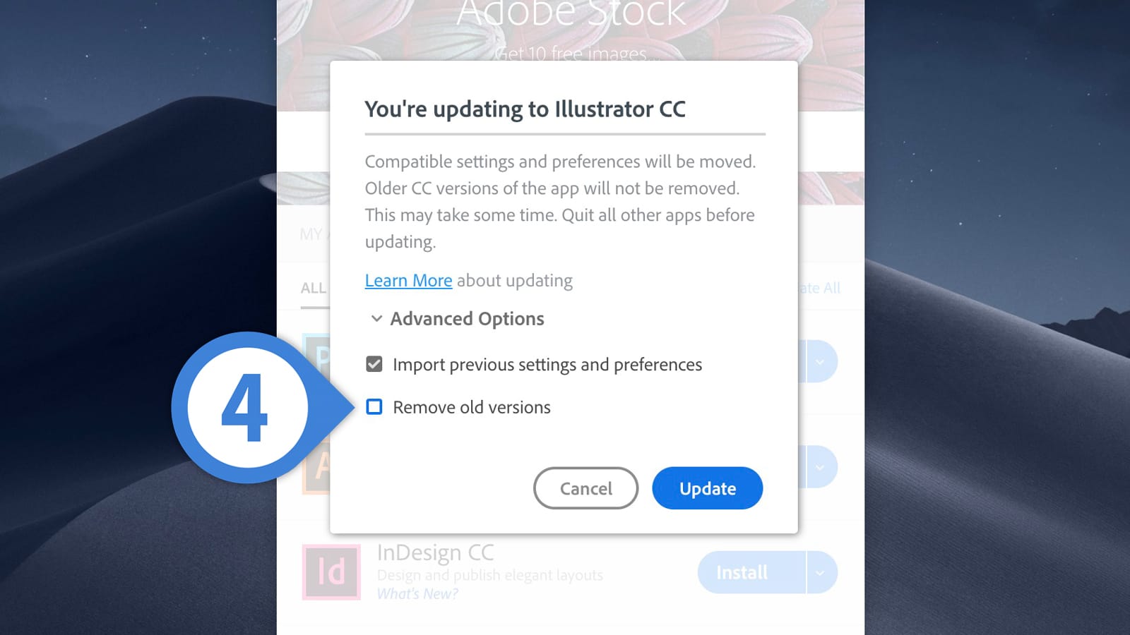 keep old creative cloud apps