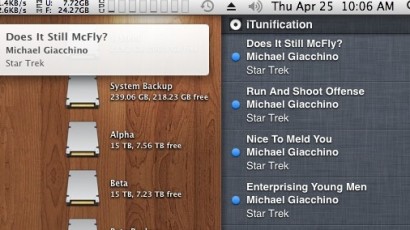 iTunification Notification Center