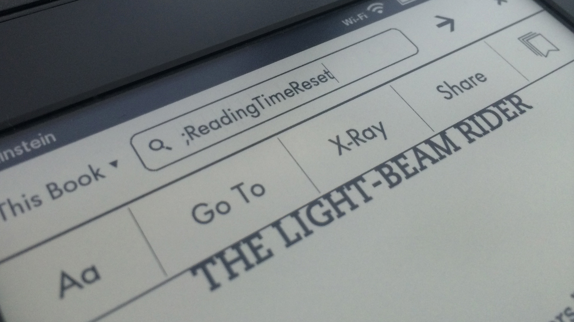 Kindle Paperwhite Search ReadingTimeReset