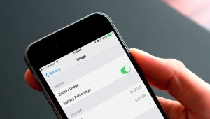 iPhone battery percentage